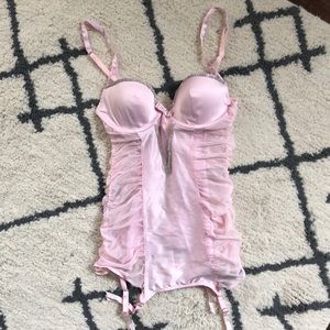 Light Pink Jeweled Victoria Secret’s Bustier